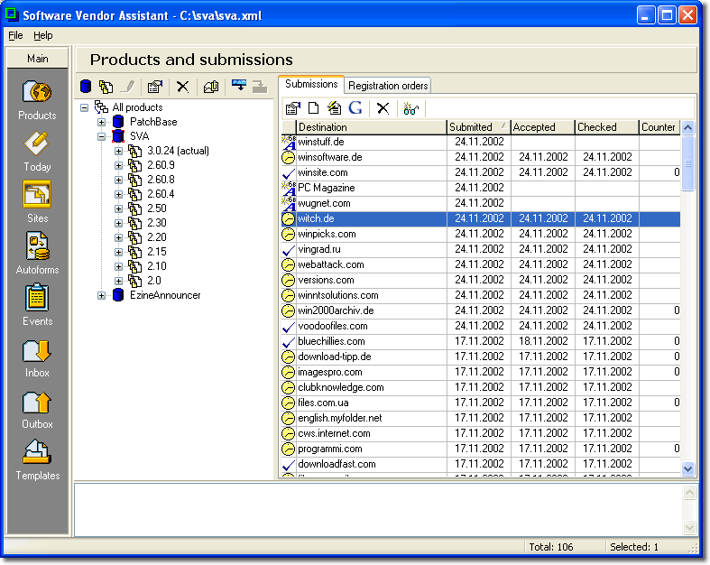 SVA Screenshot